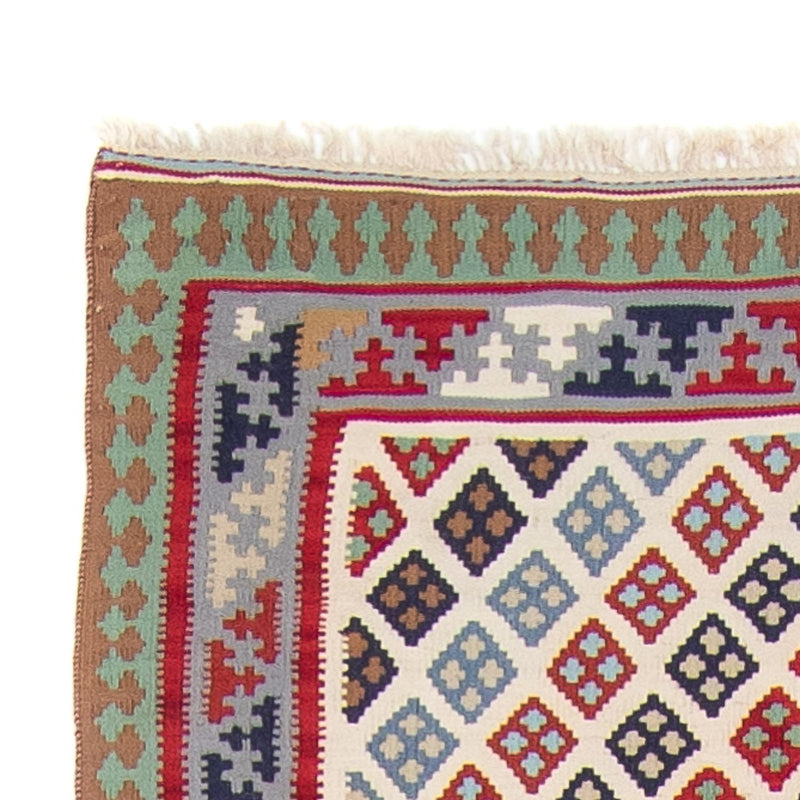 Biegacz Dywan Kelim - Orientalny - 385 x 96 cm - wielokolorowy