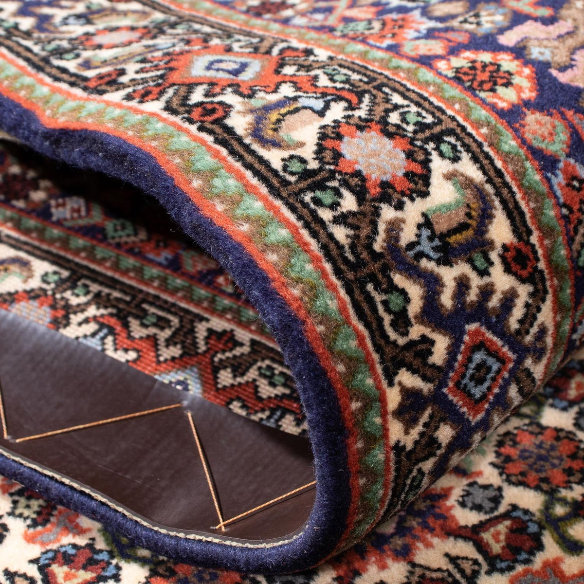 Biegacz Dywan perski - Bijar - 255 x 69 cm - niebieski