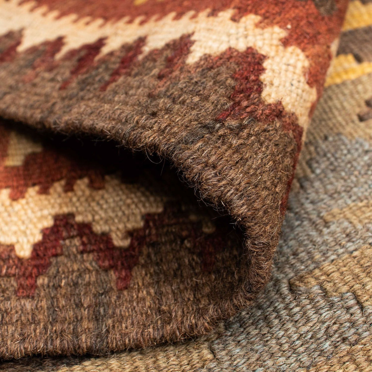 Dywan Kelim - Orientalny - 210 x 150 cm - jasnobrązowy