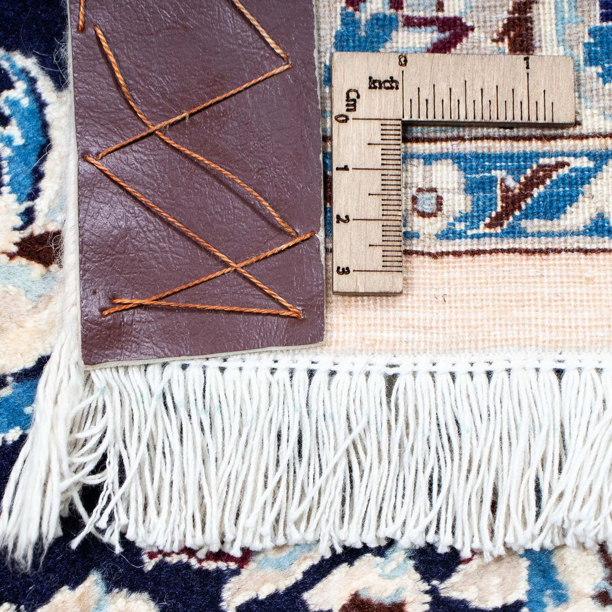 Dywan perski - Nain - Premium - 351 x 253 cm - ciemnoniebieski