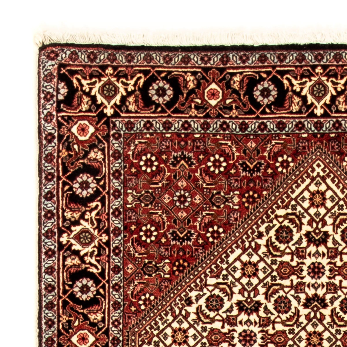 Biegacz Dywan perski - Bijar - 304 x 83 cm - wielokolorowy