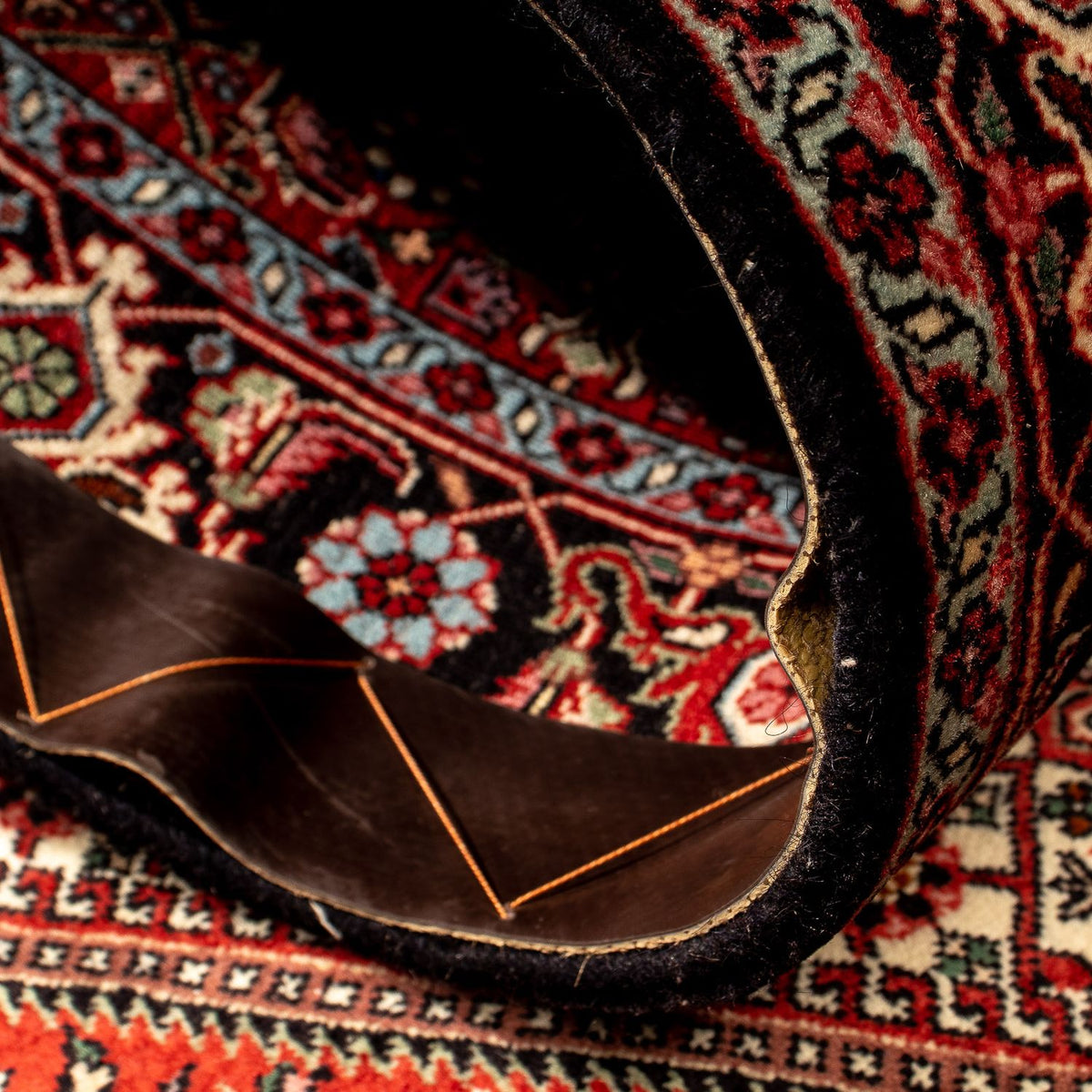 Biegacz Dywan perski - Bijar - 304 x 83 cm - wielokolorowy