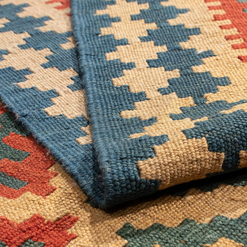 Dywan Kelim - Orientalny - 211 x 154 cm - brązowy