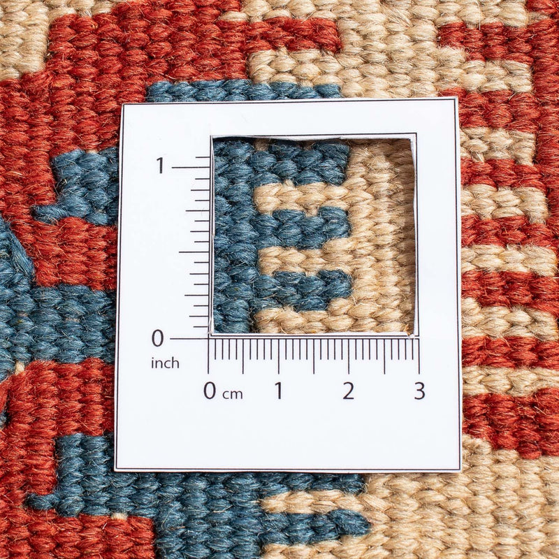 Dywan Kelim - Orientalny - 196 x 155 cm - ciemna czerwień