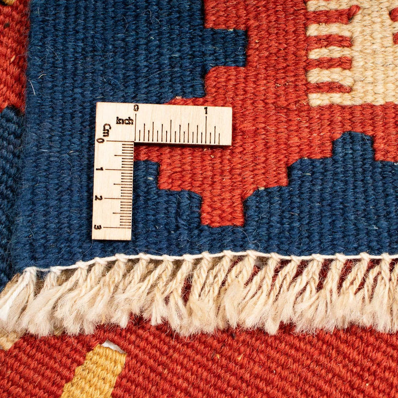 Dywan Kelim - Orientalny - 217 x 160 cm - ciemna czerwień