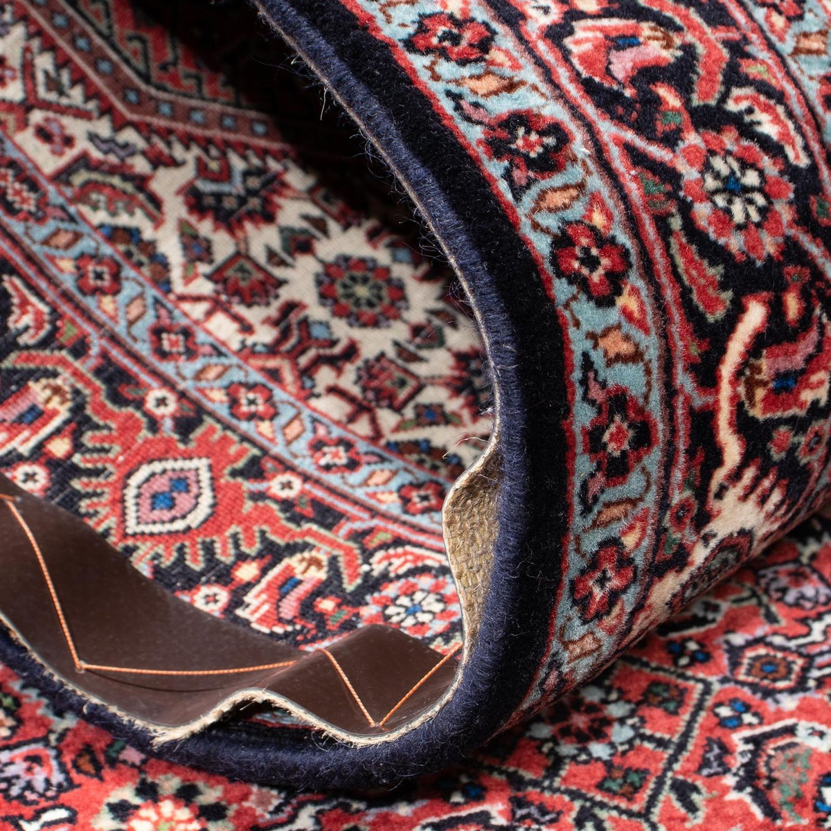 Biegacz Dywan perski - Bijar - 218 x 76 cm - beżowy