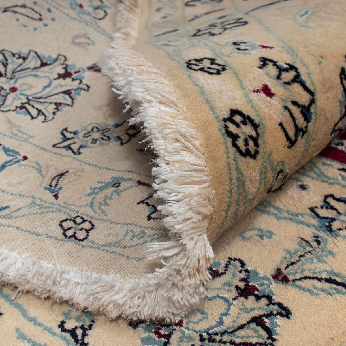 Dywan perski - Nain okrągły  - 245 x 245 cm - ciemna czerwień