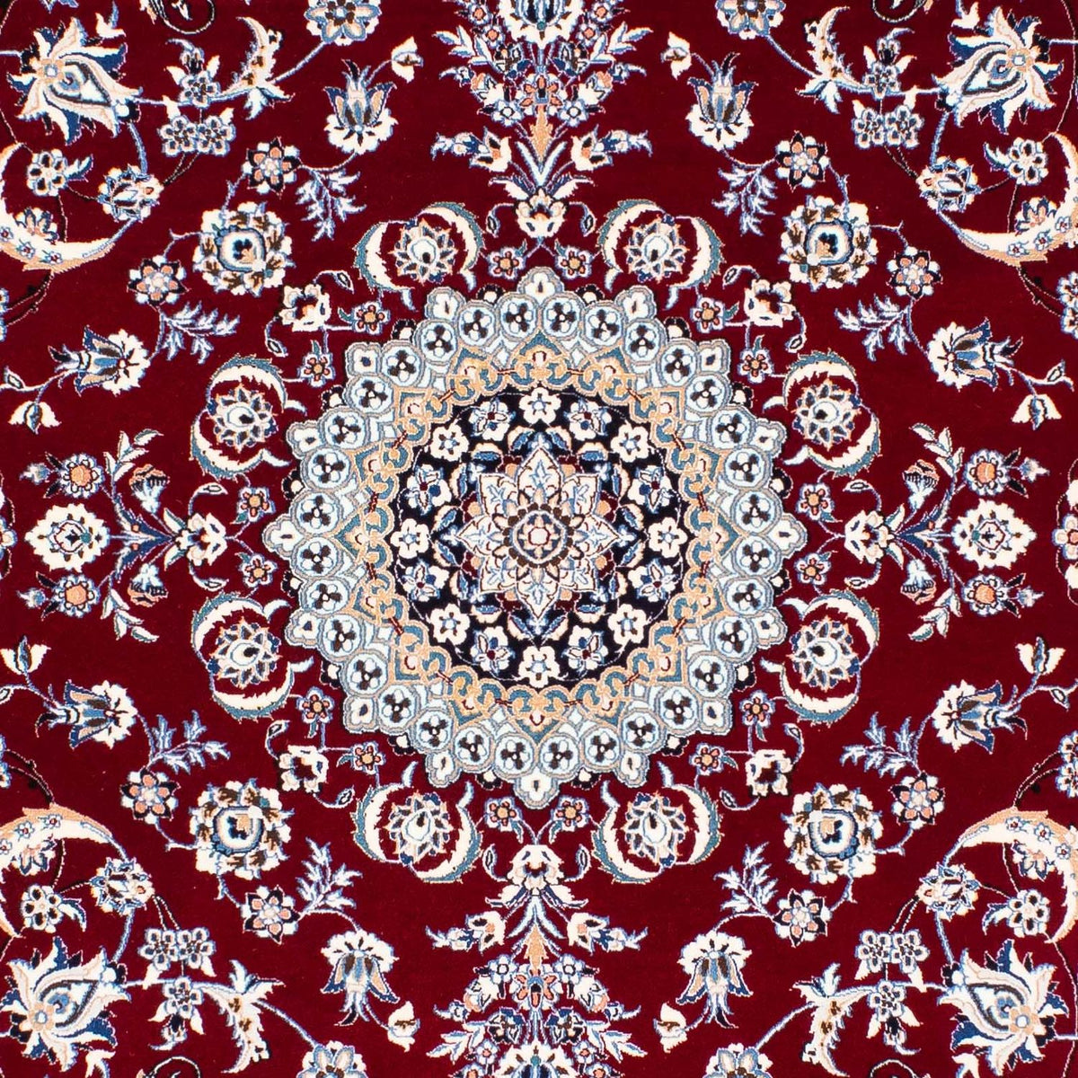 Dywan perski - Nain - Premium - 238 x 151 cm - ciemna czerwień