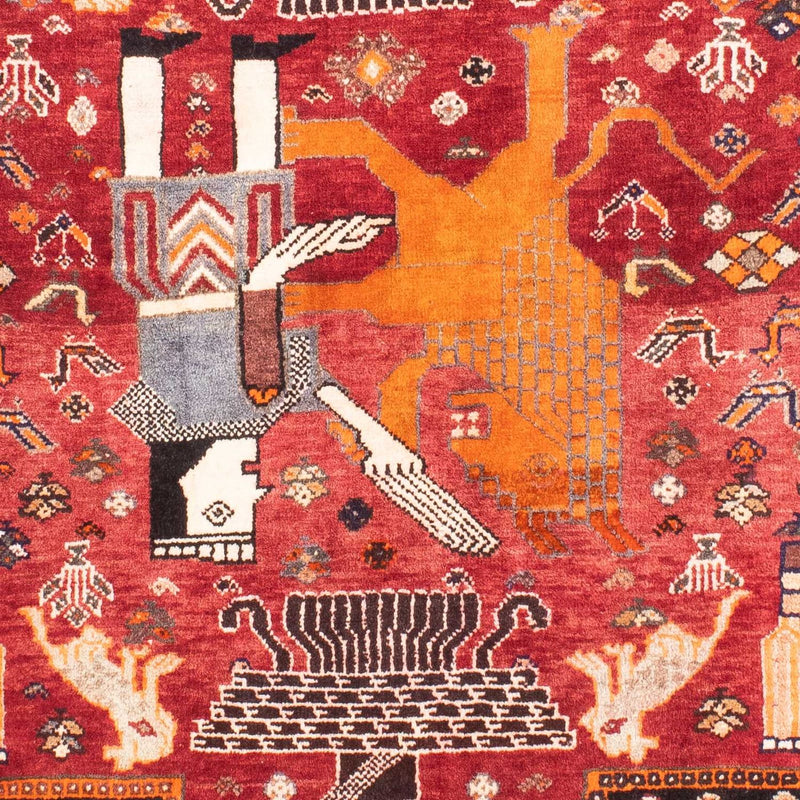 Perski dywan - Nomadyczny - 155 x 111 cm - ciemna czerwień