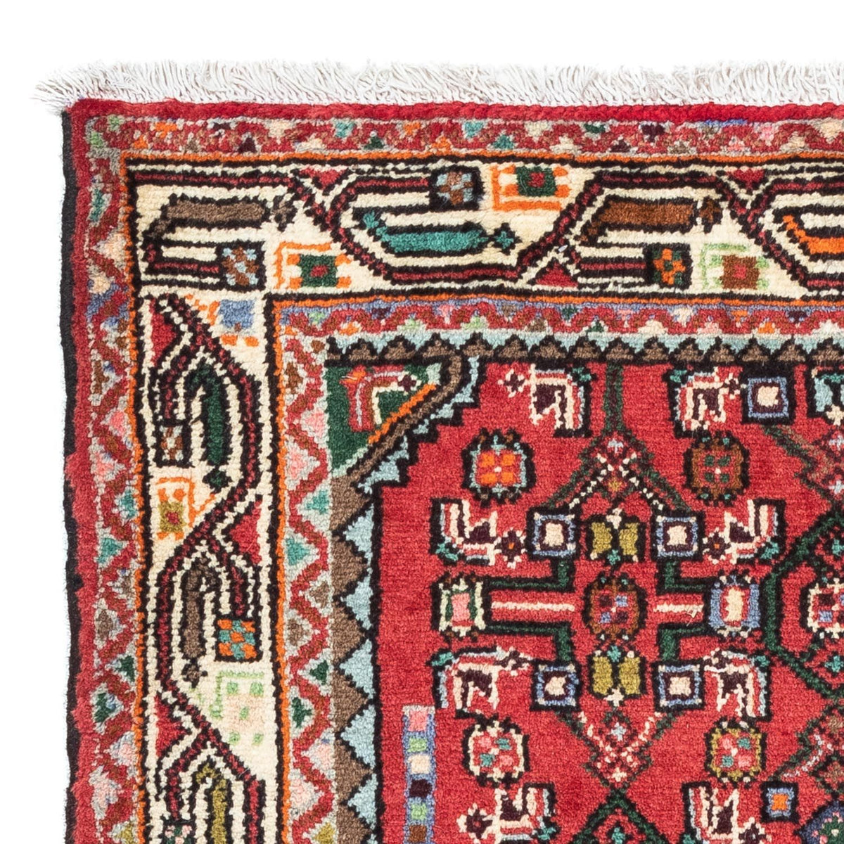 Perski dywan - Nomadyczny - 121 x 82 cm - czerwony