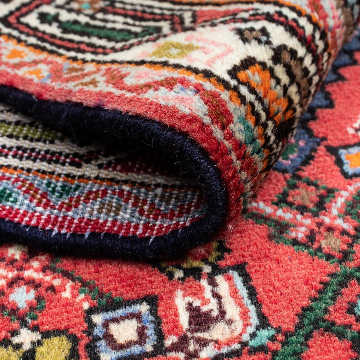 Perski dywan - Nomadyczny - 121 x 82 cm - czerwony