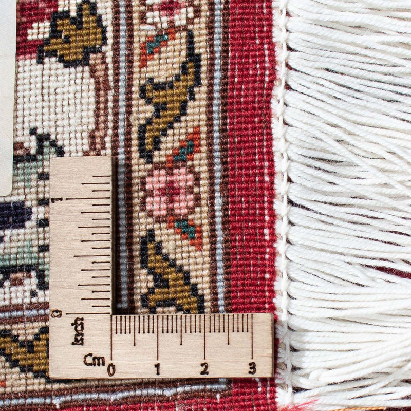 Dywan perski - Tabriz kwadratowy  - 303 x 300 cm - ciemna czerwień