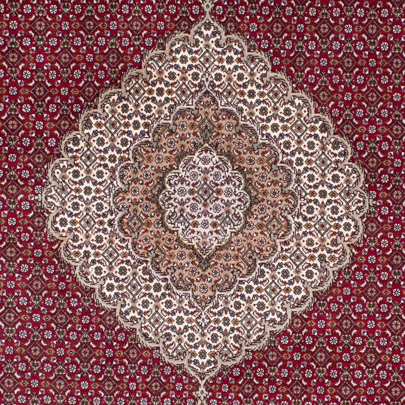 Dywan perski - Tabriz - 208 x 152 cm - ciemna czerwień