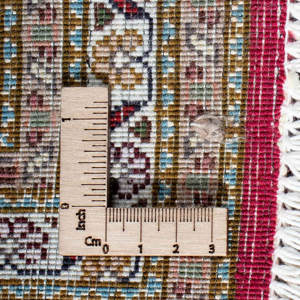 Dywan perski - Tabriz - 208 x 152 cm - ciemna czerwień