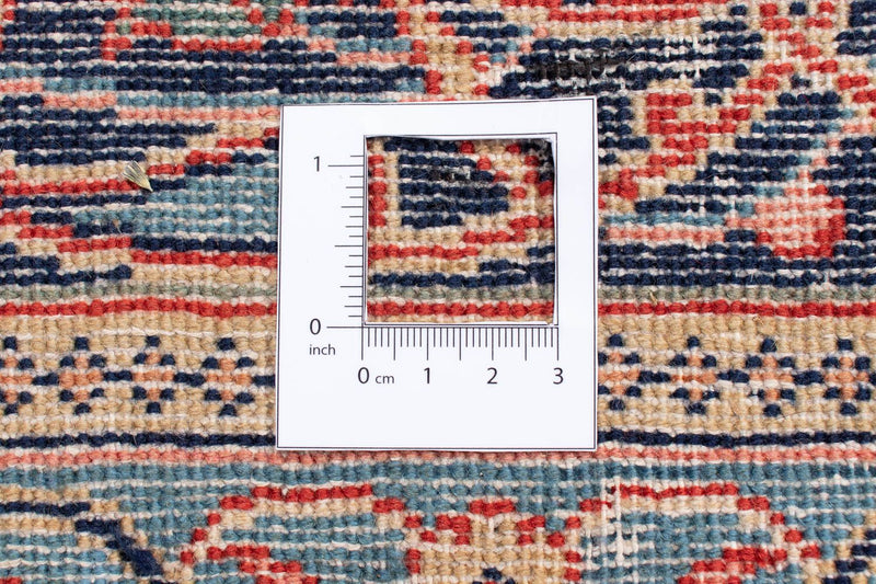 Dywan patchworkowy - 355 x 270 cm - jasna czerwień