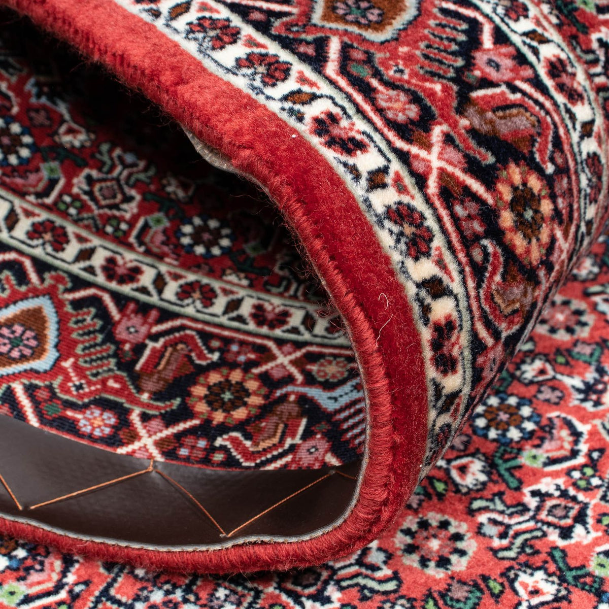 Biegacz Dywan perski - Bijar - 197 x 98 cm - czerwony