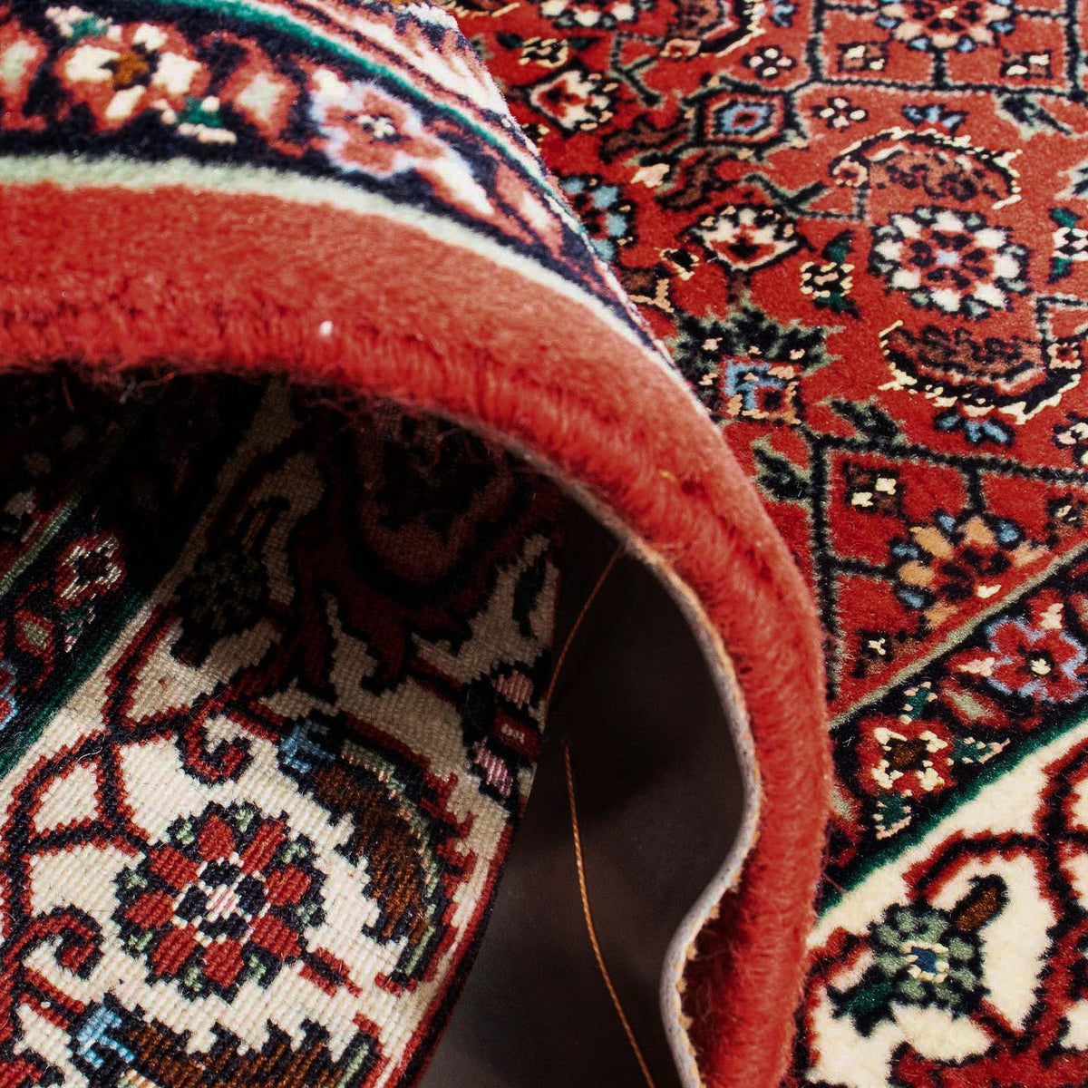 Dywan perski - Bijar kwadratowy  - 97 x 95 cm - czerwony