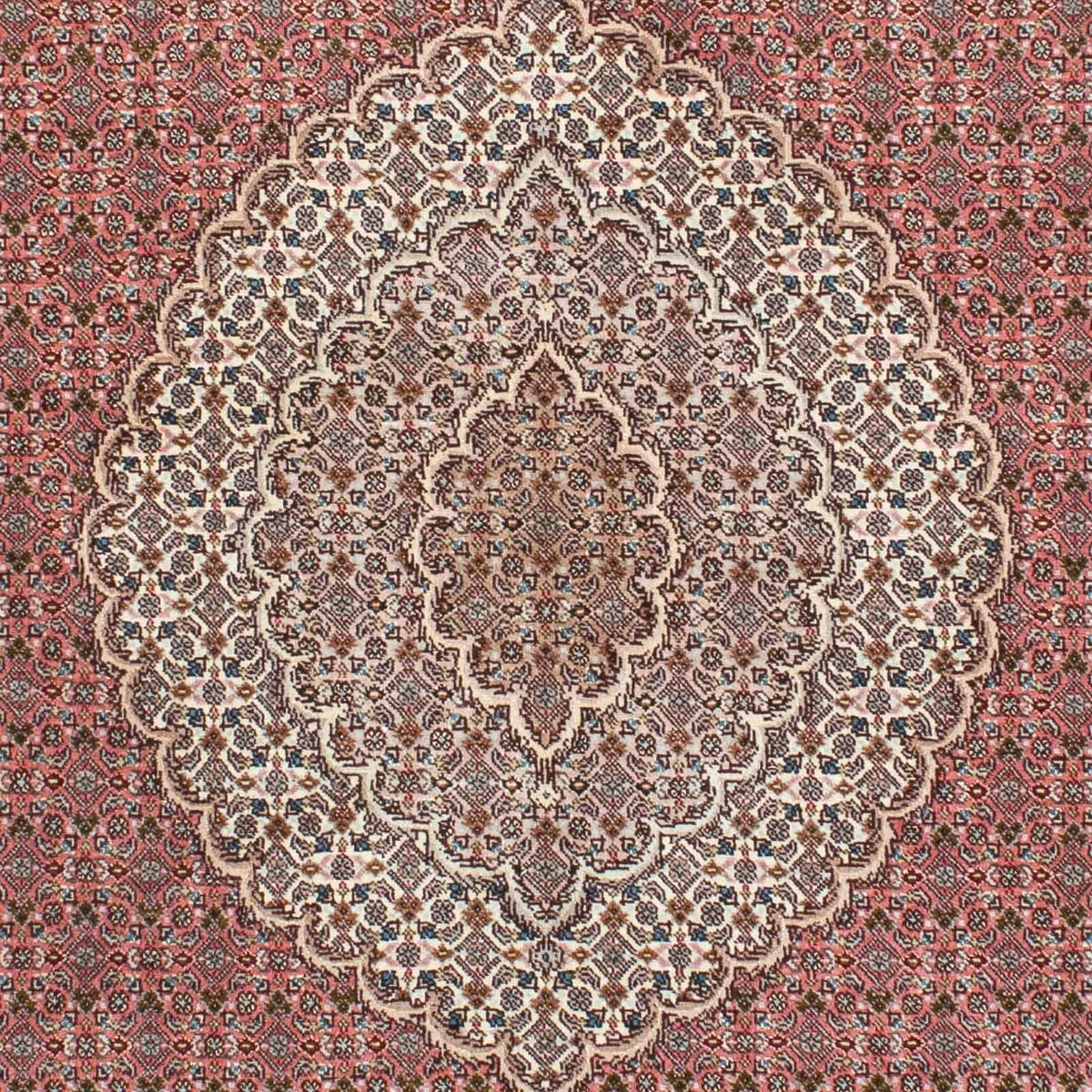 Dywan perski - Tabriz - 210 x 152 cm - jasna czerwień