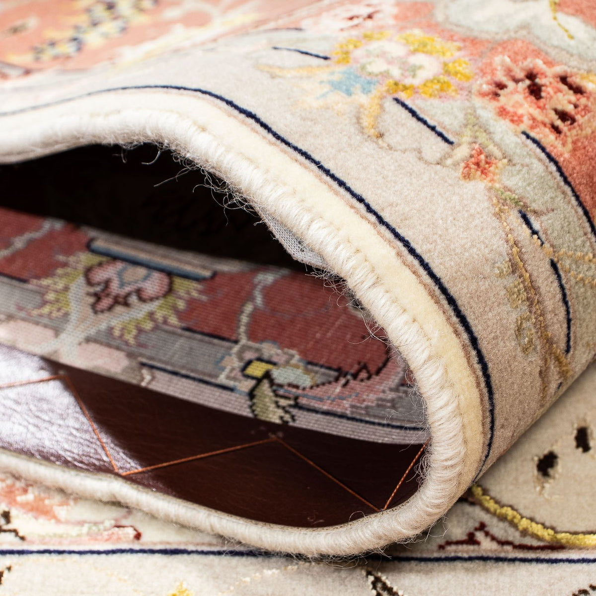 Dywan perski - Tabriz - Królewski - 198 x 150 cm - beżowy