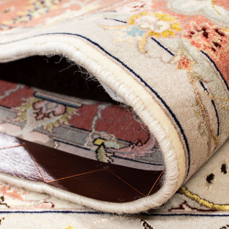 Dywan perski - Tabriz - Królewski - 198 x 150 cm - beżowy