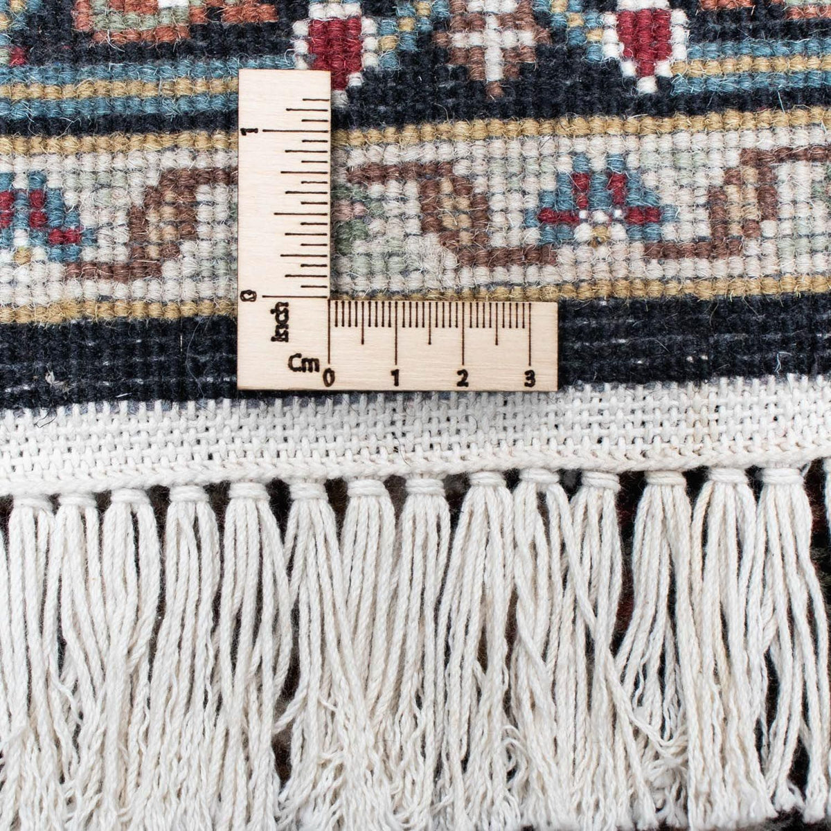 Biegacz Dywan perski - Tabriz - 196 x 73 cm - ciemnoniebieski