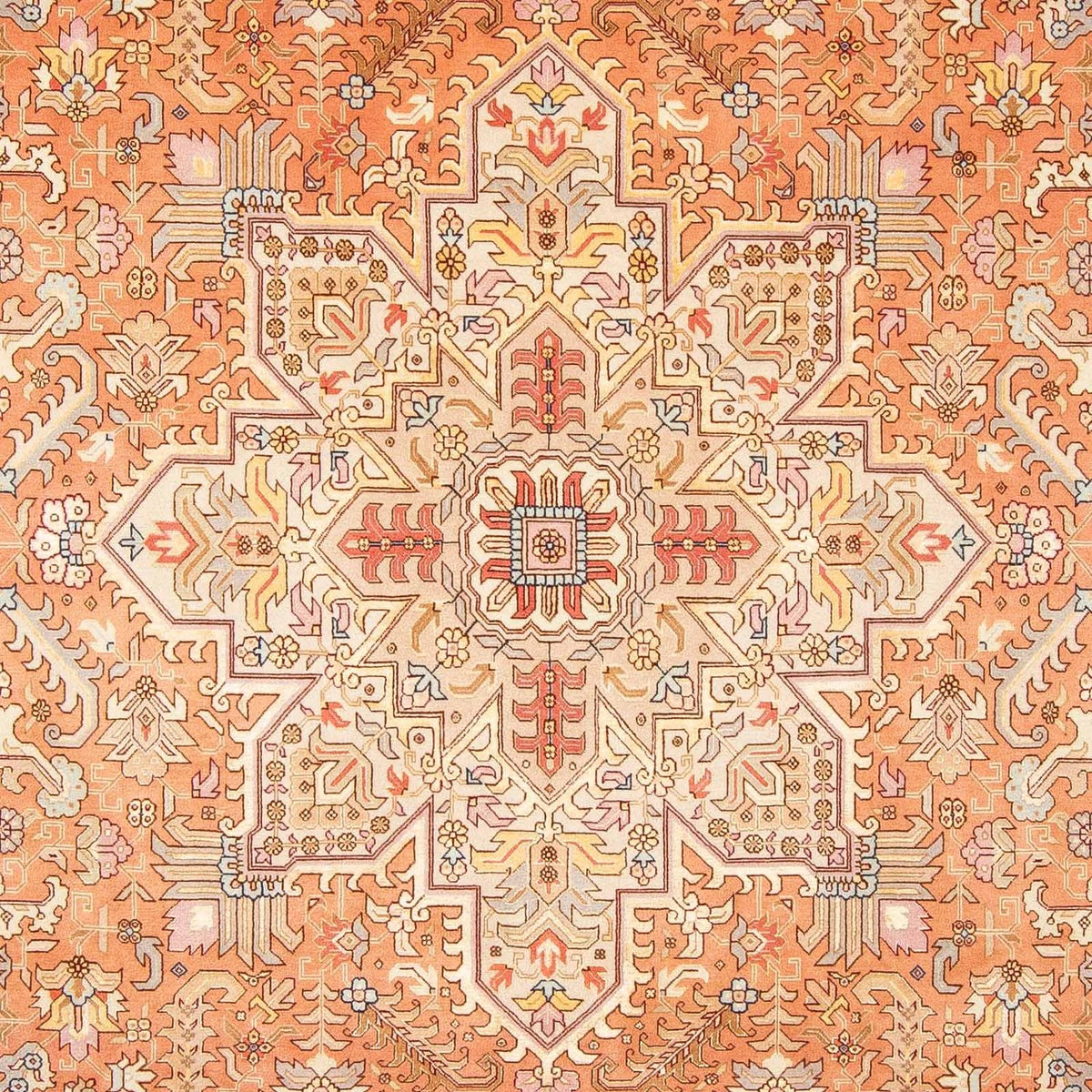 Dywan perski - Tabriz - Królewski - 300 x 206 cm - beżowy