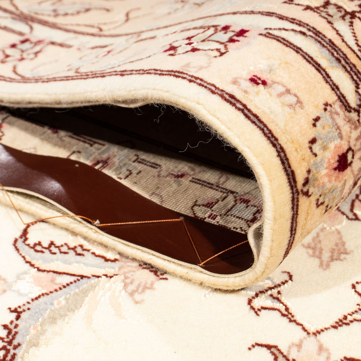 Dywan perski - Tabriz - Królewski - 263 x 203 cm - beżowy