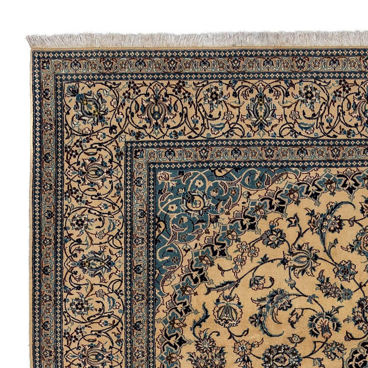 Dywan perski - Nain - Królewski - 360 x 249 cm - ciemny beż