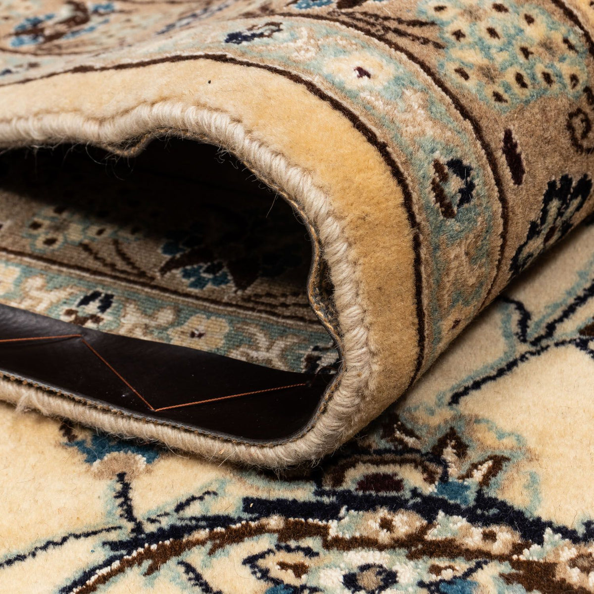 Dywan perski - Nain - Królewski - 342 x 250 cm - ciemny beż