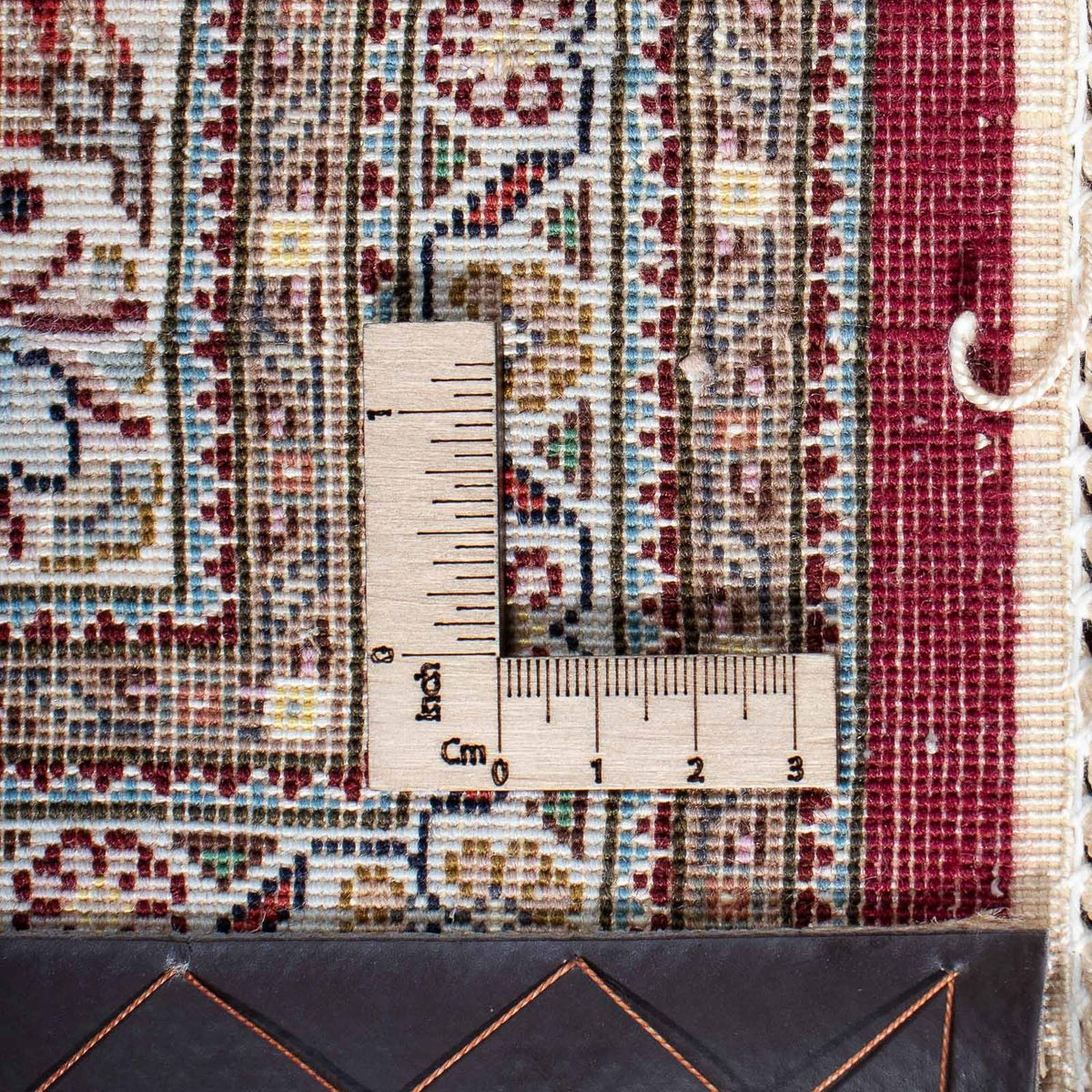 Dywan perski - Tabriz - 210 x 152 cm - ciemna czerwień