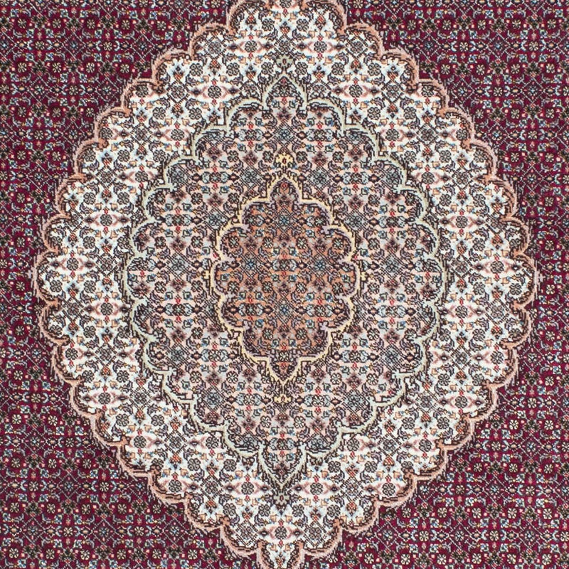 Dywan perski - Tabriz - 206 x 153 cm - ciemna czerwień