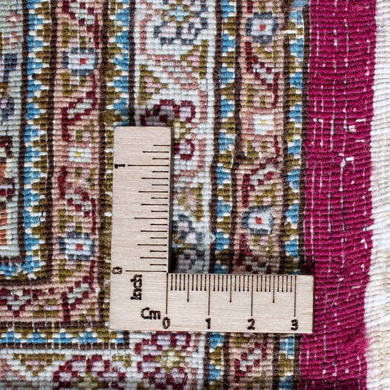 Dywan perski - Tabriz - 206 x 153 cm - ciemna czerwień