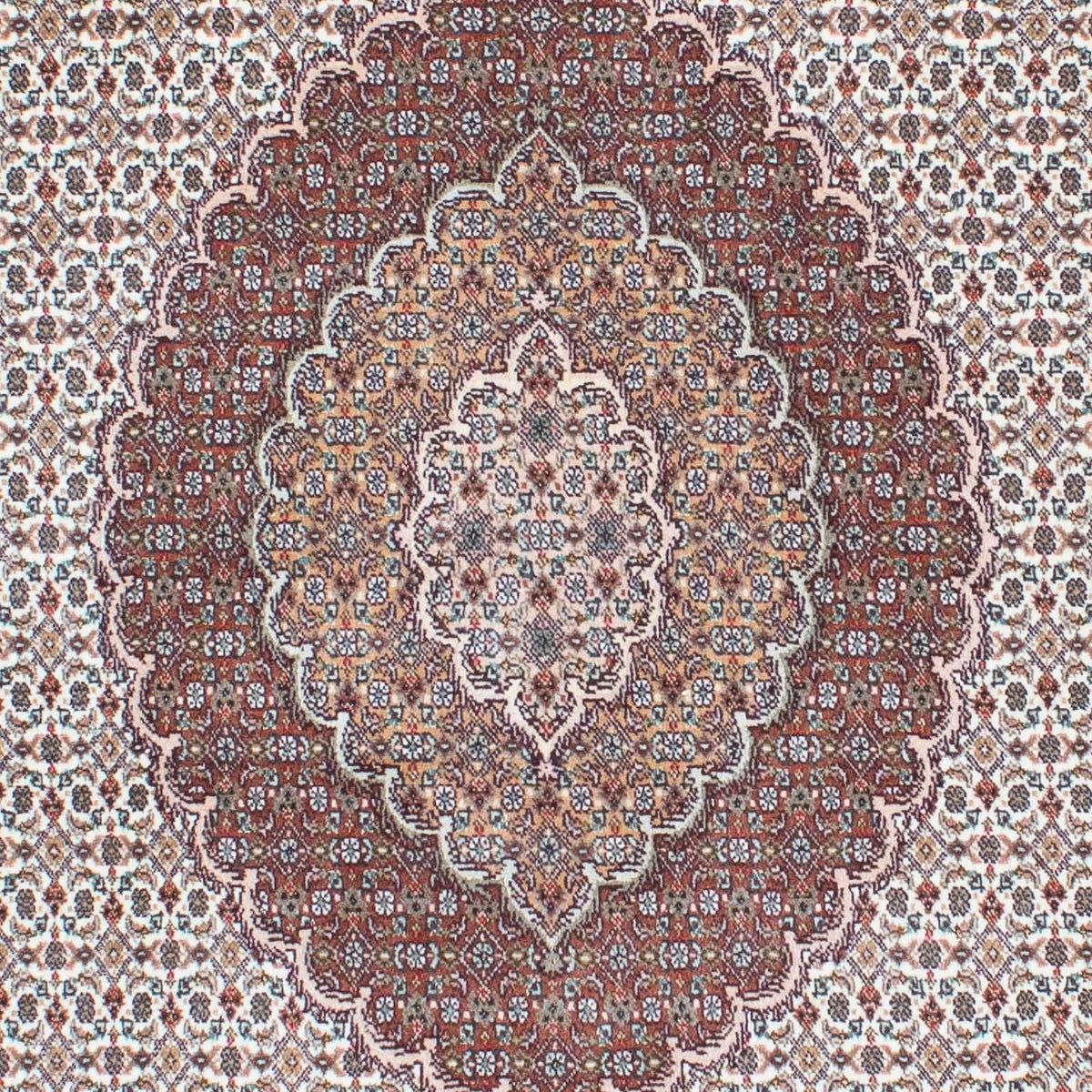 Dywan perski - Tabriz - 210 x 151 cm - jasnobrązowy