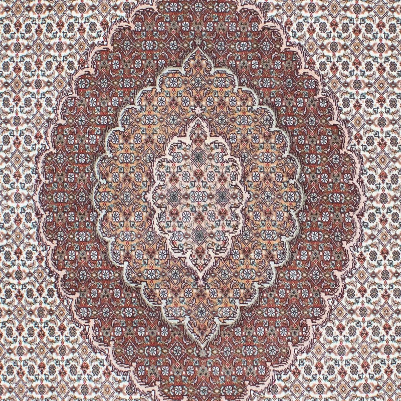 Dywan perski - Tabriz - 210 x 151 cm - jasnobrązowy