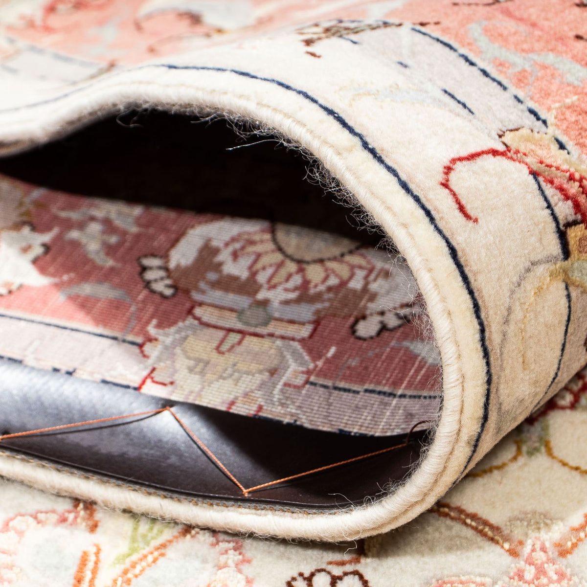 Dywan perski - Tabriz - Królewski - 202 x 151 cm - beżowy