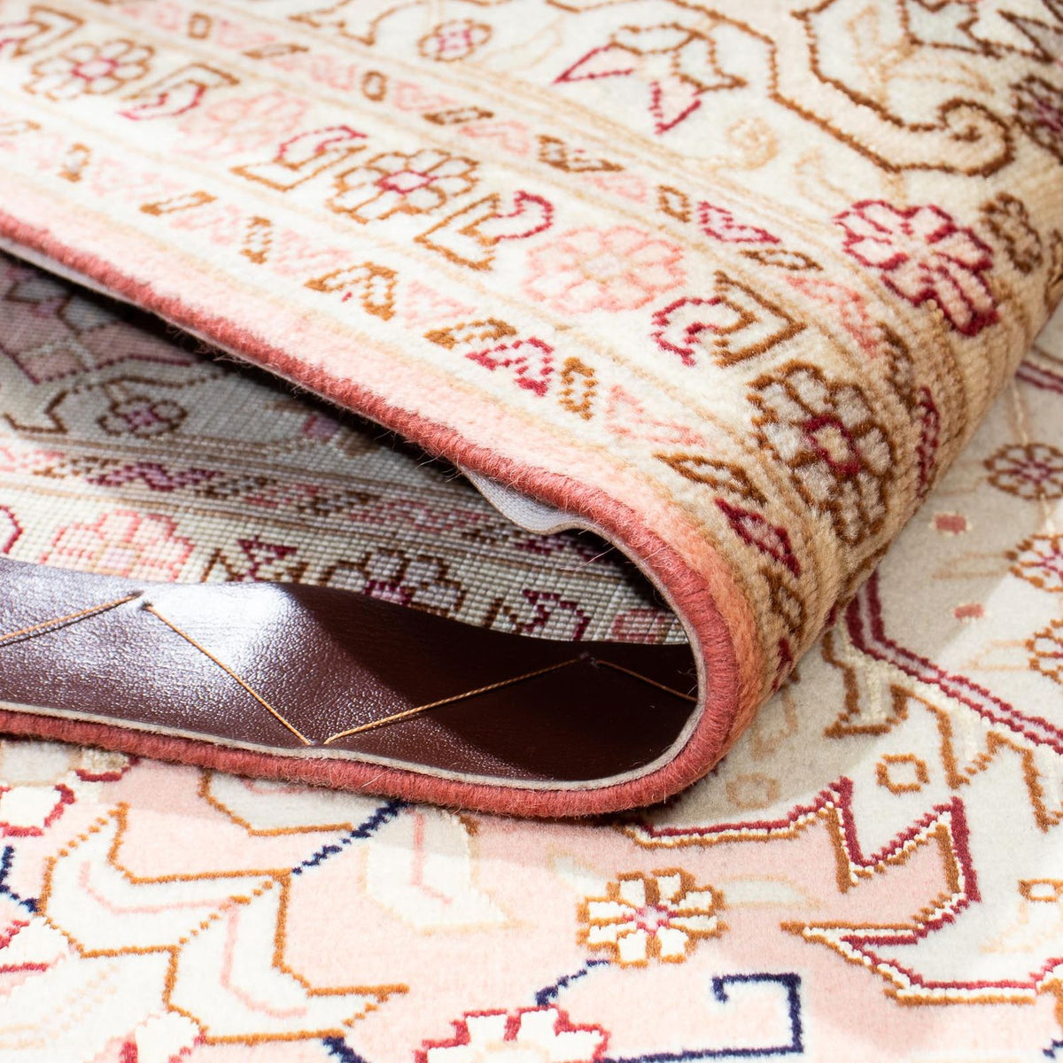 Dywan perski - Tabriz - Królewski - 210 x 152 cm - beżowy