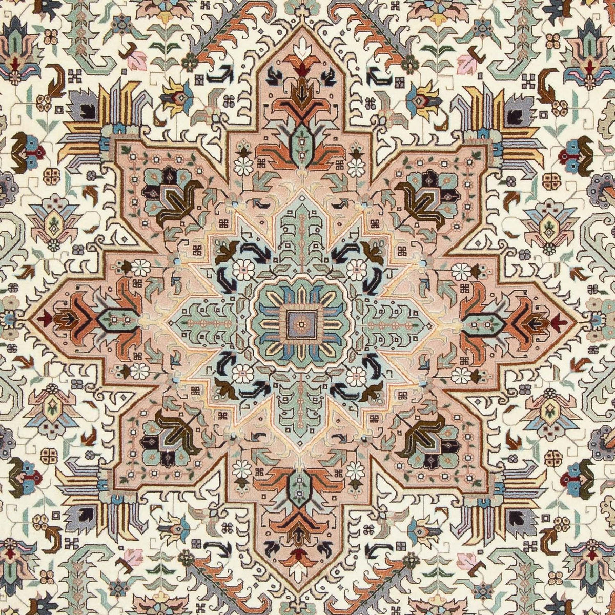 Dywan perski - Tabriz - Królewski - 300 x 205 cm - beżowy
