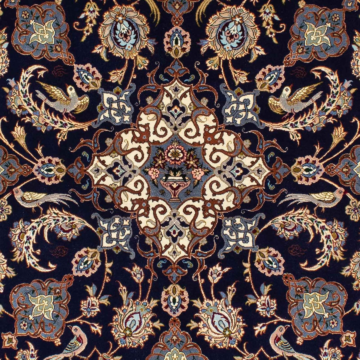 Dywan perski - Isfahan - Premium - 235 x 160 cm - ciemnoniebieski