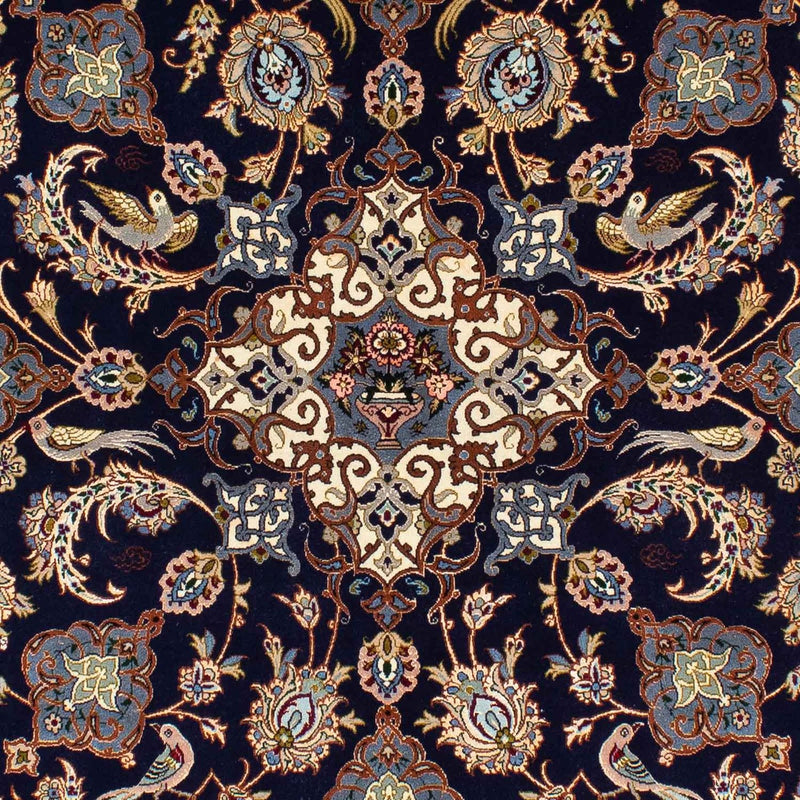 Dywan perski - Isfahan - Premium - 235 x 160 cm - ciemnoniebieski