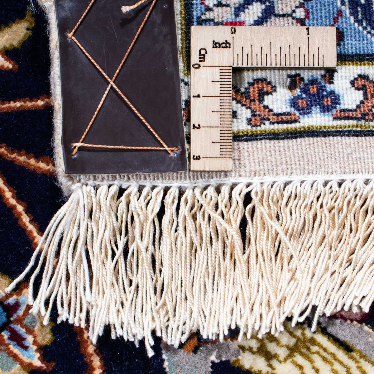 Dywan perski - Isfahan - Premium - 235 x 160 cm - ciemnoniebieski