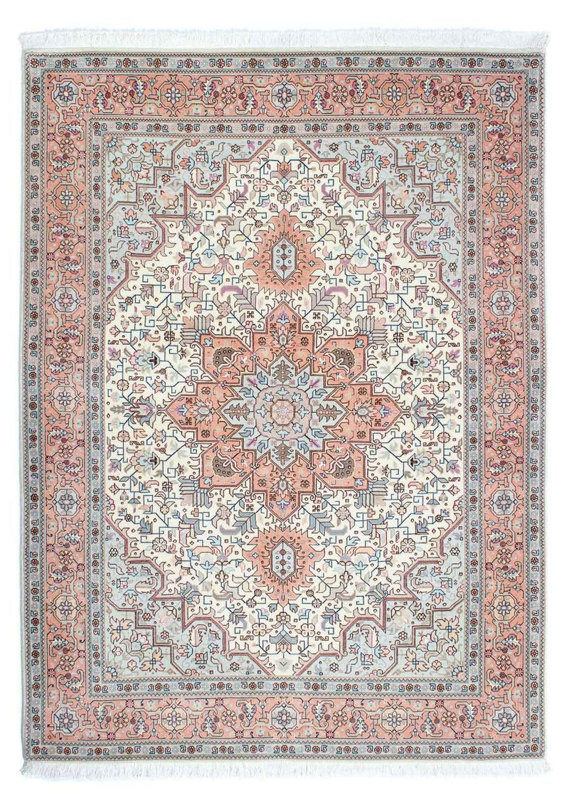 Dywan perski - Tabriz - Królewski - 202 x 150 cm - beżowy