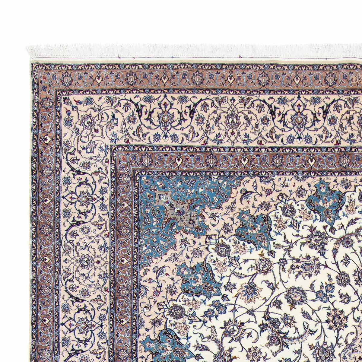 Dywan perski - Nain - Premium - 368 x 254 cm - beżowy