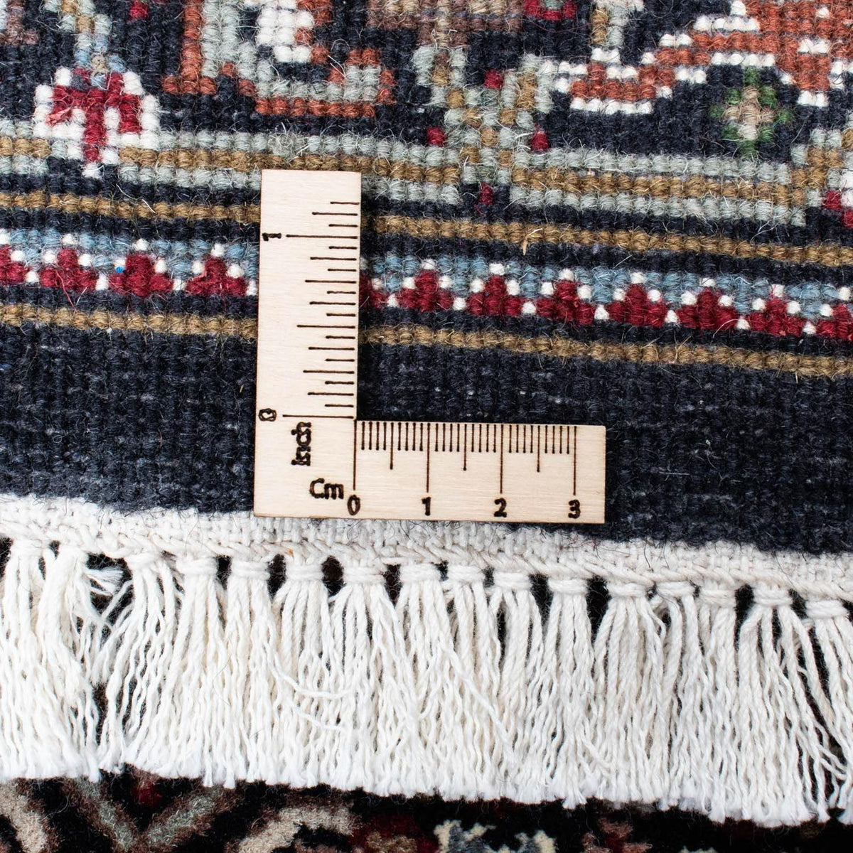 Biegacz Dywan perski - Tabriz - 199 x 81 cm - ciemnoniebieski