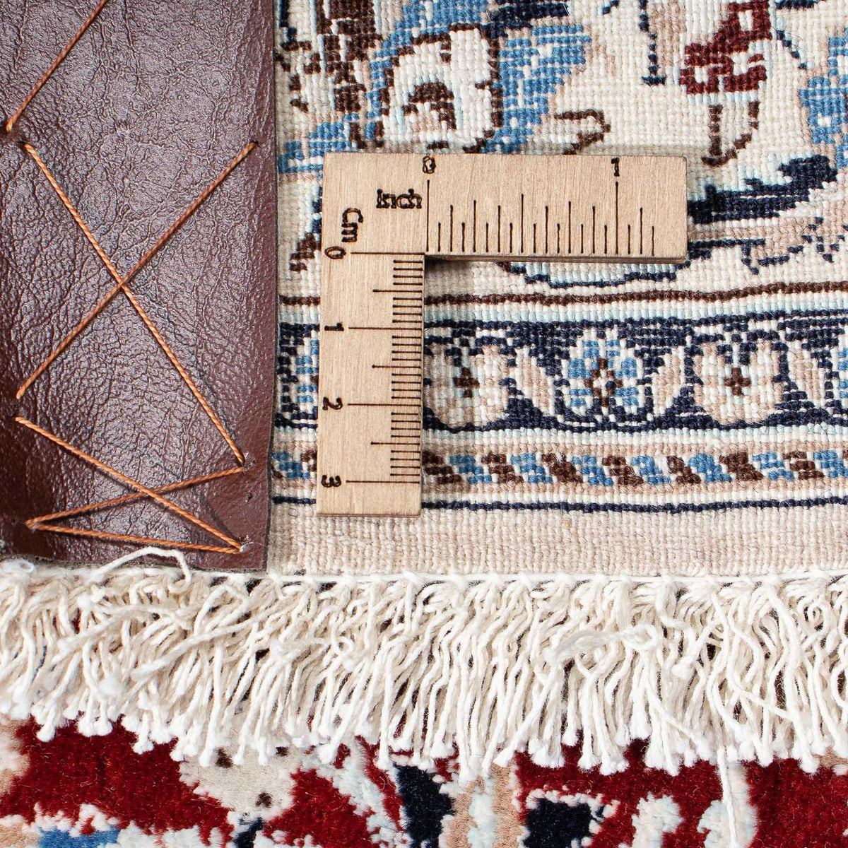 Dywan perski - Nain - Premium - 302 x 202 cm - beżowy