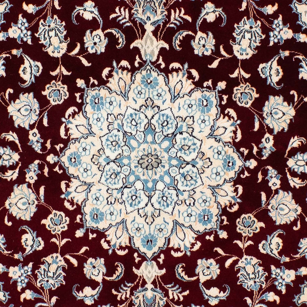 Dywan perski - Nain - Królewski kwadratowy  - 156 x 145 cm - ciemna czerwień