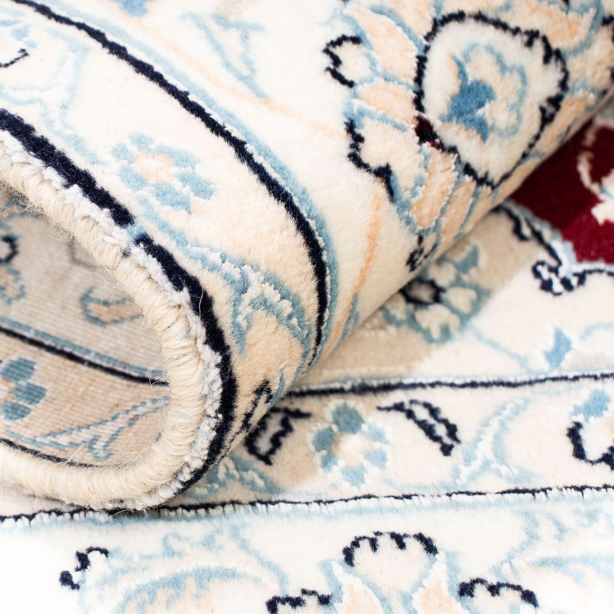 Dywan perski - Nain - Królewski kwadratowy  - 156 x 145 cm - ciemna czerwień