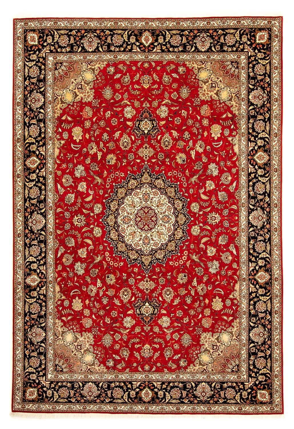 Dywan perski - Tabriz - Królewski - 350 x 253 cm - czerwony
