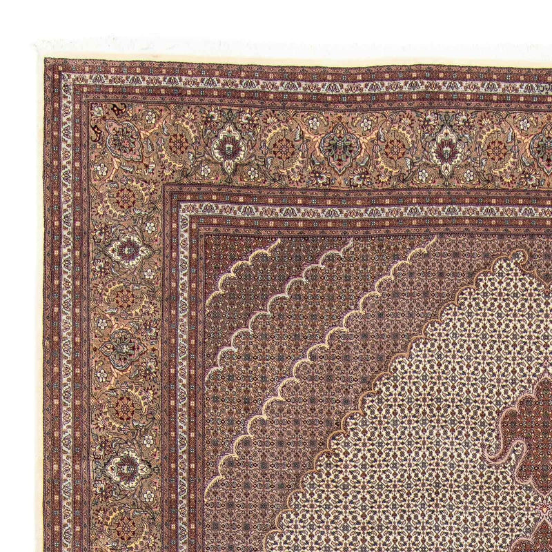 Dywan perski - Tabriz - 348 x 255 cm - brązowy