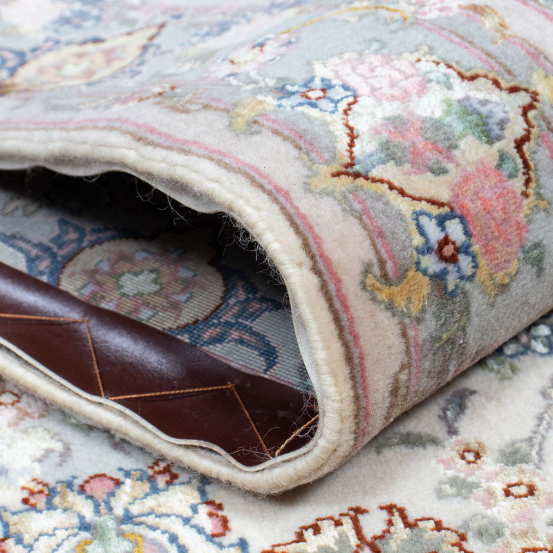 Biegacz Dywan perski - Tabriz - Królewski - 356 x 90 cm - beżowy