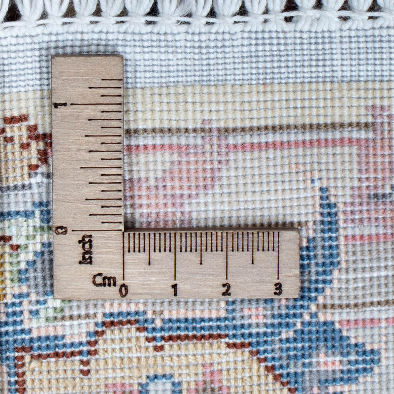 Biegacz Dywan perski - Tabriz - Królewski - 356 x 90 cm - beżowy